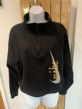 NIKE  LADIES LOVELY ZIPPED NECK  JUMPER  TOP SIZE M  nwot