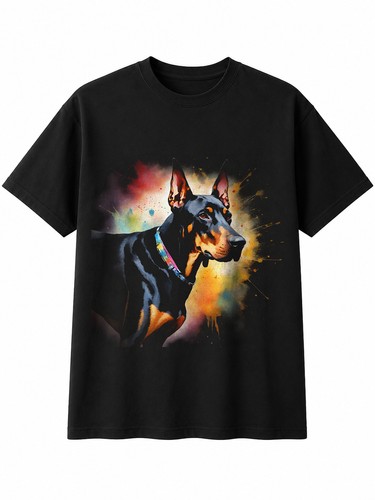 Doberman glowing dog lover - glowing,