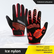Men's Cycling Gloves Windproof Touchscreen Full Finger Biking Gloves Anti-Slip