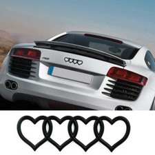 Matt Black Love Heart Rear
