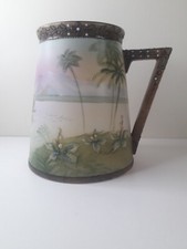 Antique Japanese Nippon Tankard Hand Painted C1911 Morimura Bros Mark Sea Scene 