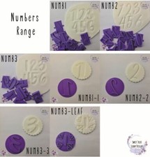Birthday Numbers Range Cookie Embosser Stamp Cupcake Fondant Stamp Icing Stamp