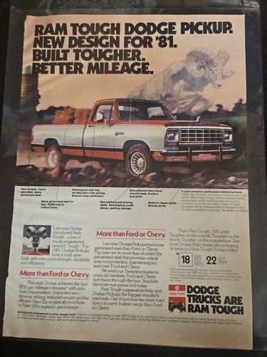 Vintage 1981 dodge ram - vintage,