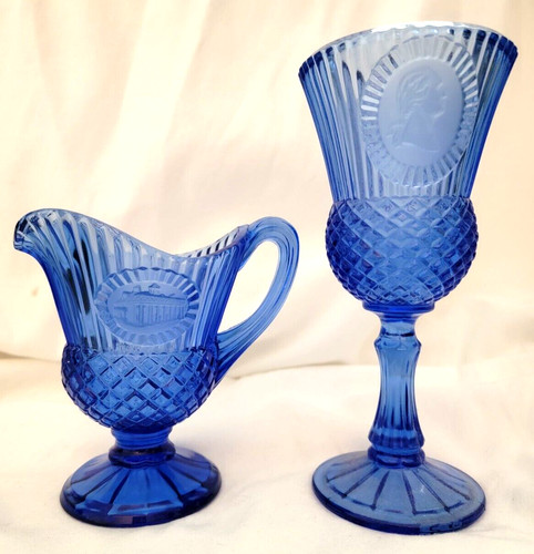Vintage avon fostoria cobalt - avon,