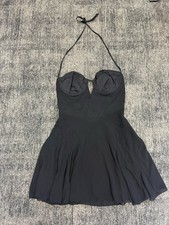 Oh Polly Black Corset Dress Uk