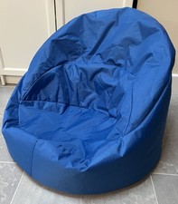 Kids / Children's Blue Bean Bag ~ Chair Gaming Beanbag Gamer Garden Chair - VGC