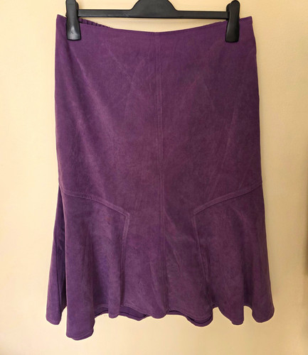 Damart purple maxi skirt - damart,