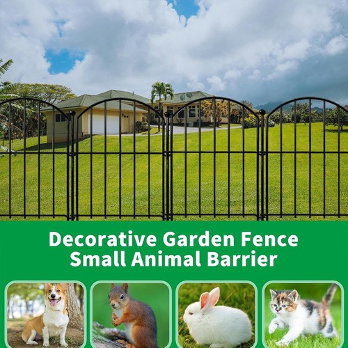 10ft long metal garden fence - 10ft,