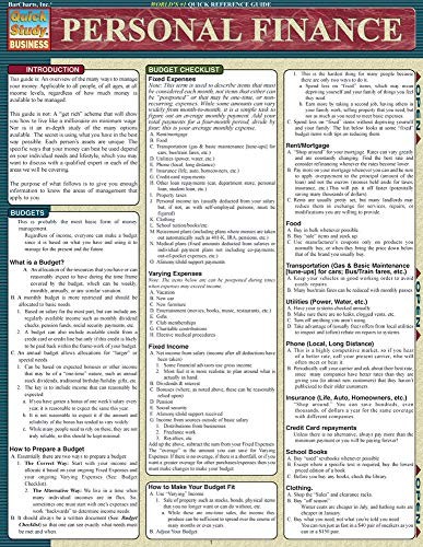 Personal finance quick study - finance,