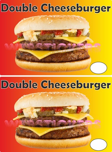 Double cheesburger stickers - 2,