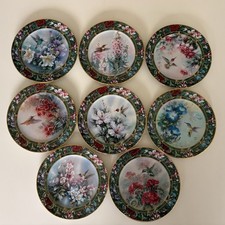 Lena Liu’s “Hummingbird” Treasury Collection Plates, Set Of 8 (8 Inch Diameter)