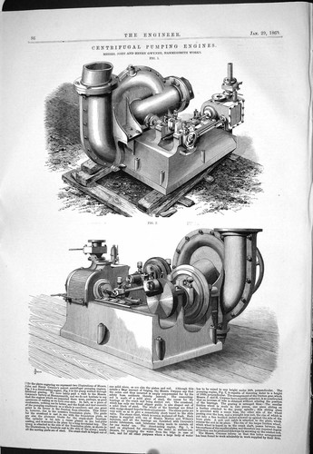 Old 1869 centrifugal pumping - 1869,