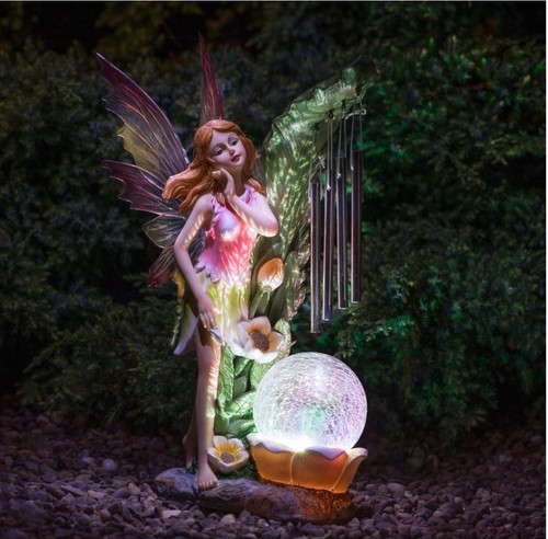 Solar powered garden fairy - powered,