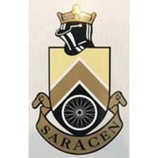SARACEN Head/seat tube crest.