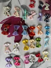 small dog hair bows X27 (With Rubber Top Knot To Do Up)