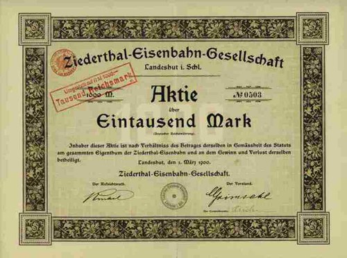Ziederthal railway 1900 - ziederthal,