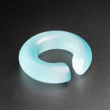 Aqua Cat's Eye Glass Ear