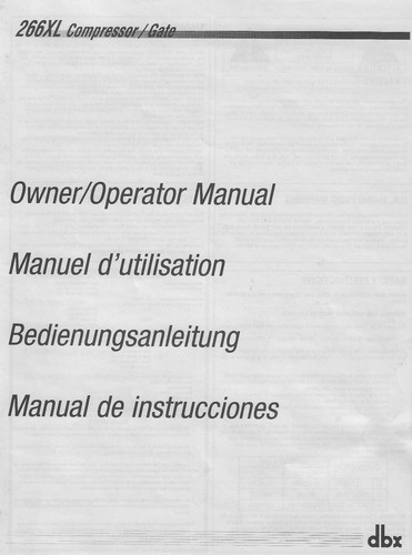 Dbx professional products - dbx,