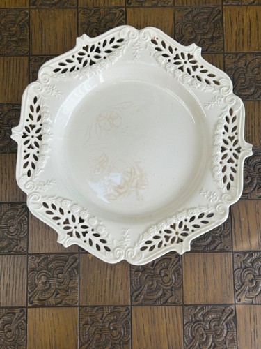 Royal creamware platter with - royal,