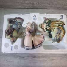 Ashton Drake Thomas Kinkade 3 Old World Santa Christmas Ornaments Set Vintage A