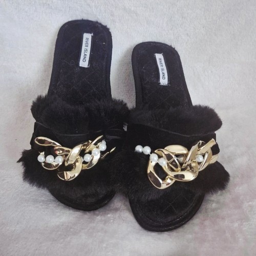 River island ladies slippers - river,
