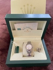 ROLEX MIDSIZE DATEJUST OYSTER BRACELET STAINLESS STEEL DIAMOND TRIMMED