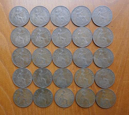 George pennies 1934 25 - v,
