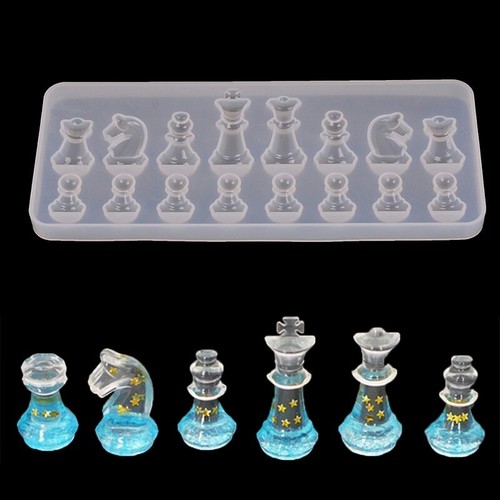 Silicone chess mould for - chess,