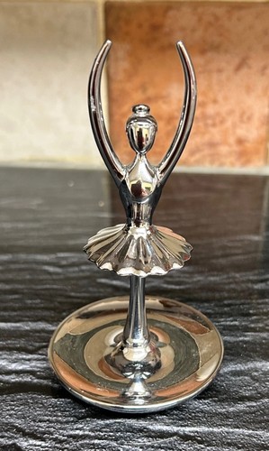 Stunning silver tone - tone, ballerina