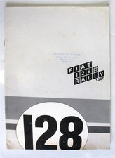 FIAT 128 RALLY 1300 Car Sales Brochure c1970's #3209 FRENCH TEXT