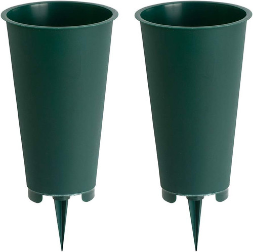 Round cemetery vase - round, vase,