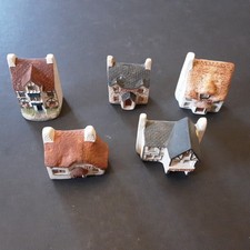 Philip Laureston Pottery Minatures Of Lodge, Teas, Vicarage,Tudor, Wigan And Pen