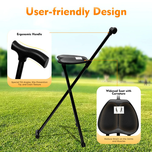 Walking stick chair seat - stick,
