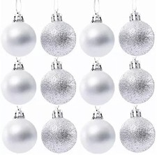 12Pk Christmas Baubles Tree