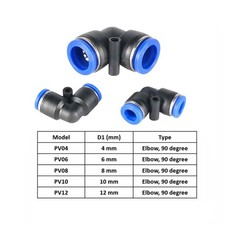 Pneumatic Push In Fitting Air