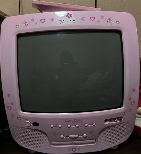 Hello kitty pink crt dvd - kitty,