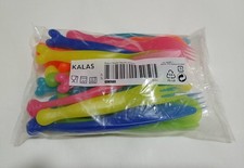 IKEA Kalas Kids 18-Piece Multicolour Plastic Cutlery Set, NEW
