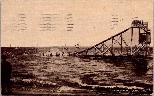 Vintage postcard large - large, water