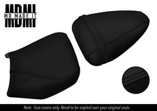 FITS APRILIA RS 125 97-05 CUSTOM GRIP VINYL SEAT COVERS SET BLACK