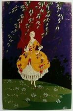 Postcard,Art Print, 'Real Hand Painted','Moderna',Italy,Degami.Fashion/Clothing