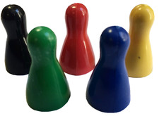 Halma Pawn  Opaque Plastic