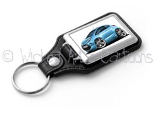 RetroArtz Cartoon Car Art Ford KA MK2 City Car 2008+ 7 Colours Classic Key Ring