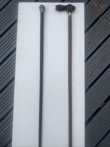 Antique walking cane - ,, carved