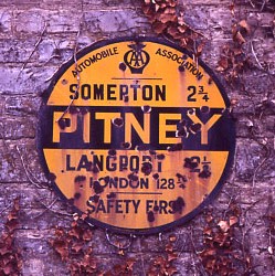 Photo 6x4 old sign - sign, in