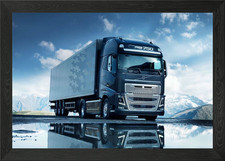 Volvo framed wall - fh, art