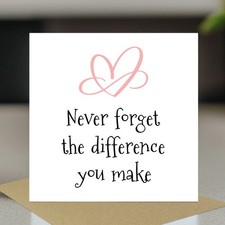 Thank You Card Never Forget