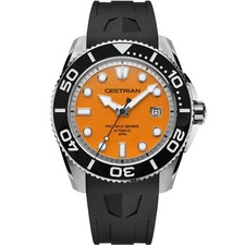 Cestrian Pro Dive Orange Dial