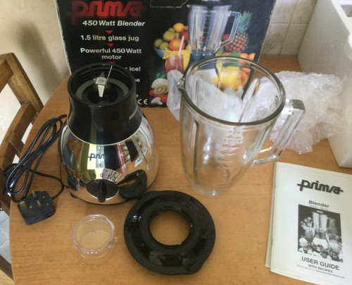 Prima 450 watt blender chrome - watt,