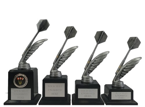 Personalised silver darts - personalised,