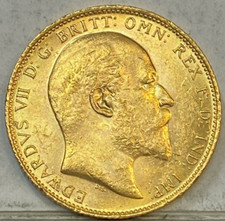 AUSTRALIA 1909 M GOLD MELBOURNE SOVEREIGN RARE Key Date Low Mint CHOICE UNC #03